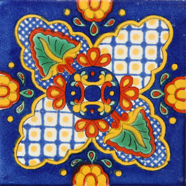 Mexican Ceramic Tile 1077 Mala Suerte 1077